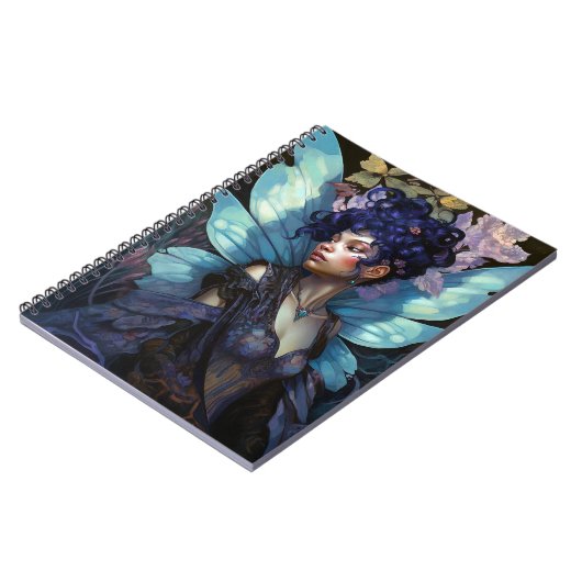 Afrikaanse Amerikaanse Black Fantasy Art Notitieboek (Linkerzijde)