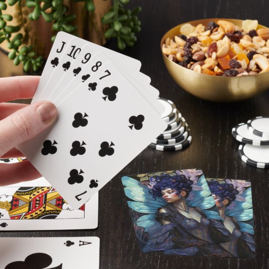 Afrikaanse Amerikaanse Black Fantasy Art Pokerkaarten (Insitu)