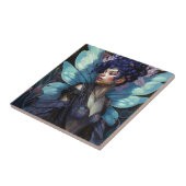 Afrikaanse Amerikaanse Black Fantasy Art Tegeltje (Zijkant)