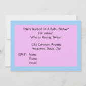 Afrikaanse-Amerikaanse Boy Girl Twins Shower-uitno Kaart (Achterkant)