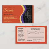 Afrikaanse Amerikaanse braindrain Afsprakenkaartje (Voorkant / Achterkant)