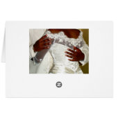 Afrikaanse Amerikaanse bride en bruom (Achterkant Horizontaal)