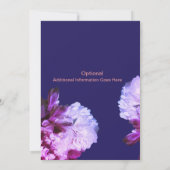 Afrikaanse Amerikaanse bride en Groom Royal Blue W Kaart (Achterkant)