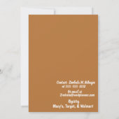 Afrikaanse Amerikaanse bride en Groom Terracotta W Kaart (Achterkant)