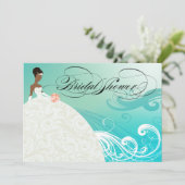 AFRIKAANSE AMERIKAANSE BRIDE ~ Vrijgezellenfeest Kaart (Staand voorkant)