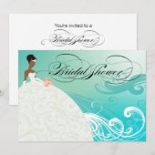 AFRIKAANSE AMERIKAANSE BRIDE ~ Vrijgezellenfeest Kaart (Voorkant / Achterkant)