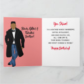 Afrikaanse Amerikaanse Broeder Birthday Card Kaart (Binnen)