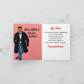 Afrikaanse Amerikaanse Broeder Birthday Card Kaart (Binnen)