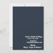 Afrikaanse Amerikaanse bruid en bruinmarinevlek Kaart (Achterkant)