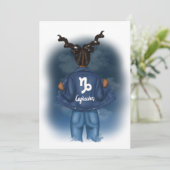 Afrikaanse Amerikaanse Capricorn Zodiac Birthday P Kaart (Staand voorkant)