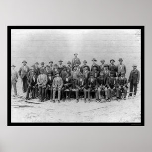 Afrikaanse Amerikaanse Carpentera Union 1900 Poster