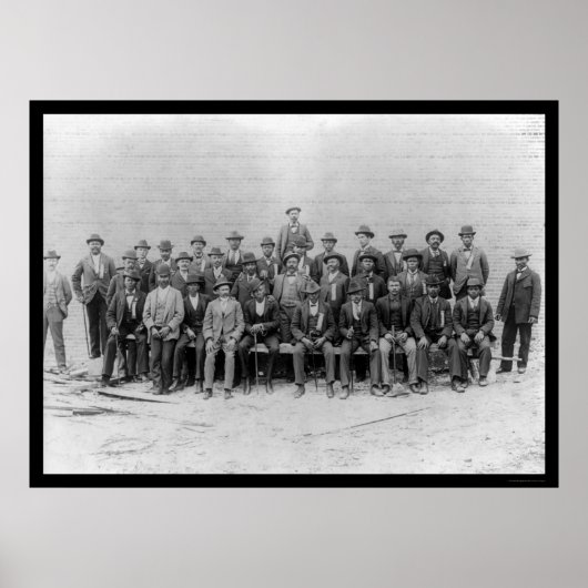 Afrikaanse Amerikaanse Carpentera Union 1900 Poster (Voorkant)