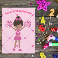 Afrikaanse Amerikaanse Cheerleader Custom Birthday