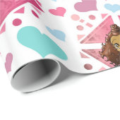 Afrikaanse Amerikaanse Chibi Girls Wrapping Paper Cadeaupapier (Rol Hoek)