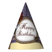 Afrikaanse Amerikaanse cowboy Birthday Feesthoedjes (Voorkant)