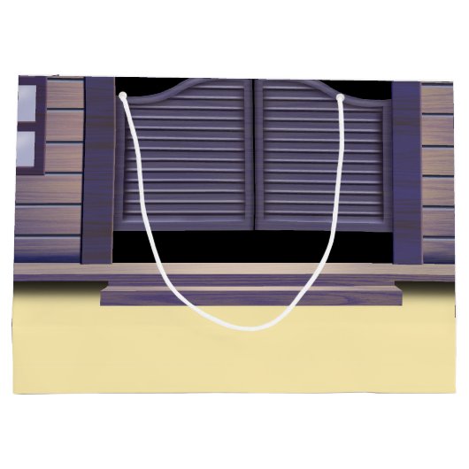 Afrikaanse Amerikaanse cowboy Birthday Groot Cadeauzakje (Achterkant)