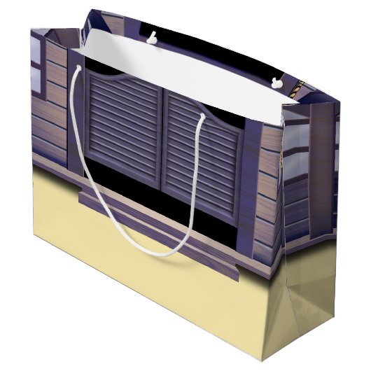 Afrikaanse Amerikaanse cowboy Birthday Groot Cadeauzakje (Achterkant Gekanteld)