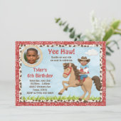 Afrikaanse Amerikaanse Cowboy Horse kinderen Birth Kaart (Staand voorkant)