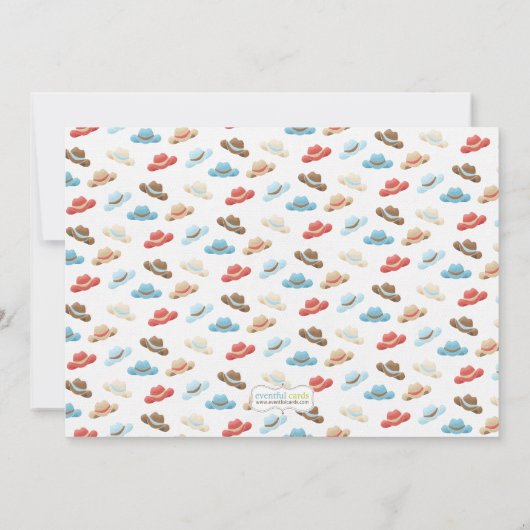 Afrikaanse Amerikaanse Cowboy Horse kinderen Birth Kaart (Achterkant)