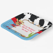 Afrikaanse Amerikaanse Cowboy Westerne Birthday Pa Papieren Bordje (Gebogen)