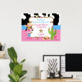 Afrikaanse Amerikaanse cowgirl Birthday Poster (Thuiskantoor)