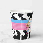 Afrikaanse Amerikaanse Cowgirl Westerne Birthday P Papieren Bekers (Rechts)