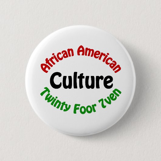 Afrikaanse Amerikaanse cultuur Ronde Button 5,7 Cm (Voorkant)