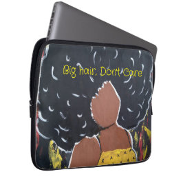 Afrikaanse Amerikaanse dame Rhonda Patton Big hair Laptop Sleeve