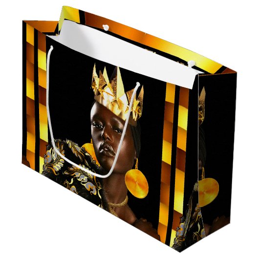 Afrikaanse Amerikaanse diva Groot Cadeauzakje (Voorkant Gekanteld)