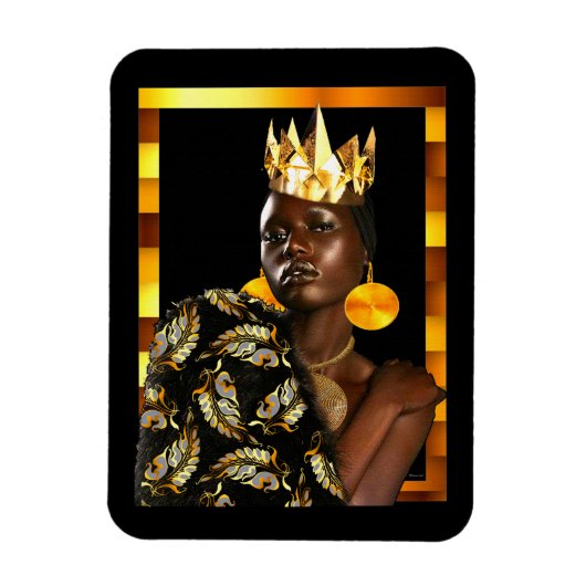 Afrikaanse Amerikaanse diva Magneet (Verticaal)