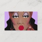 Afrikaanse Amerikaanse diva-Visitekaartjes Visitekaartje (Achterkant)