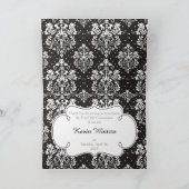 Afrikaanse Amerikaanse Eerste CommunieDamask Bedankkaart (Binnen)