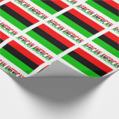 Afrikaanse Amerikaanse en Afrikaanse diaspora vlag Cadeaupapier (Hoek)