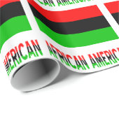 Afrikaanse Amerikaanse en Afrikaanse diaspora vlag Cadeaupapier (Rol Hoek)