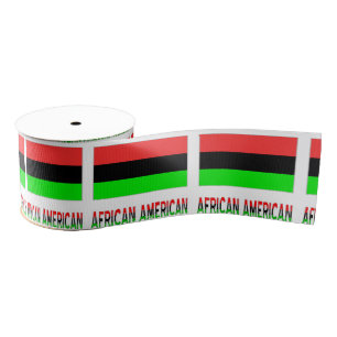 Afrikaanse Amerikaanse en Afrikaanse diaspora vlag Grosgrain Lint