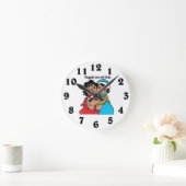 Afrikaanse Amerikaanse en Andy Wall Clock Ronde Klok (Huis)