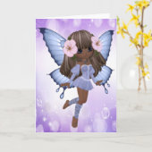 Afrikaanse Amerikaanse en Paarse Fee Kaart (Gele Bloem)