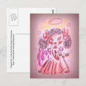 Afrikaanse Amerikaanse engel Briefkaart (Voorkant / Achterkant)