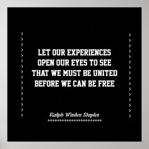 Afrikaanse Amerikaanse ervaring Poster