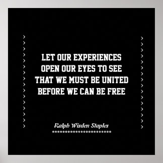 Afrikaanse Amerikaanse ervaring Poster