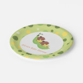 Afrikaanse Amerikaanse erwten in een Bord van de P (Gekanteld)