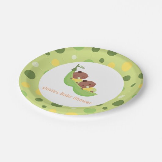 Afrikaanse Amerikaanse erwten in een Bord van de P (Gekanteld)