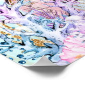 Afrikaanse Amerikaanse etnische zeemeerminnen Baby Poster (Hoek)