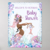 Afrikaanse Amerikaanse etnische zeemeerminnen Baby Poster (Voorkant)