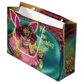 Afrikaanse Amerikaanse familie- en waterlilies Large Cadeautasje (Voorkant Gekanteld)