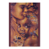 Afrikaanse Amerikaanse familie Foto Afdruk (Voorkant)