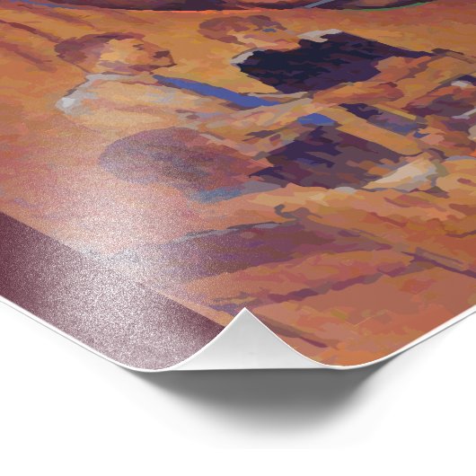 Afrikaanse Amerikaanse familie Foto Afdruk (Hoek)