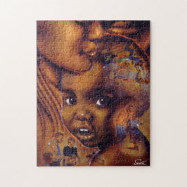 Afrikaanse Amerikaanse familie Legpuzzel