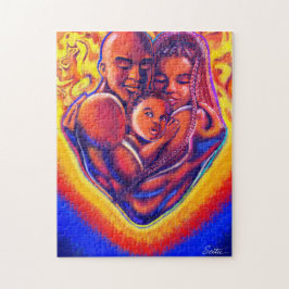 Afrikaanse Amerikaanse familie Legpuzzel
