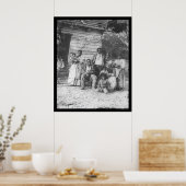 Afrikaanse Amerikaanse familie op Smith's Plantati Poster (Keuken)
